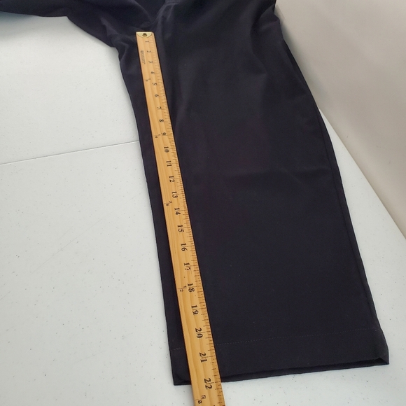 NEW Black Mid-Rise Capri Pants Size 20 TALL Easy Fit Pockets Stretch Soft Cotton - Picture 11 of 15